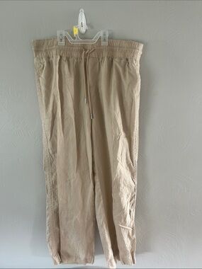 Quince Khaki Beige Linen European Pant